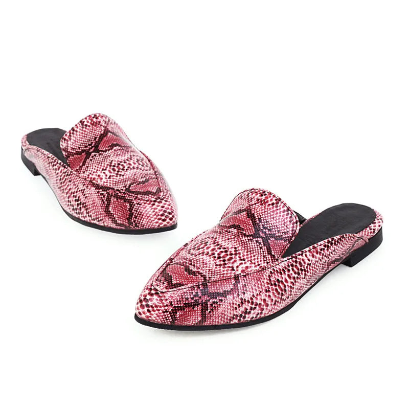 Snake Print Mules Snakes Store