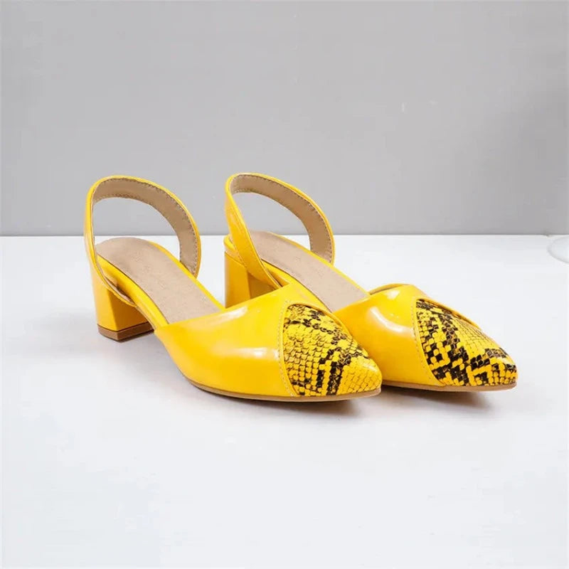 Snakeskin Pointed Heels Snakes Store