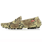 Beige Snakeskin Moccasins - Vignette | Snakes Store