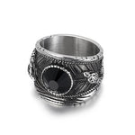 Black Crystal Snake Ring - Vignette | Snakes Store