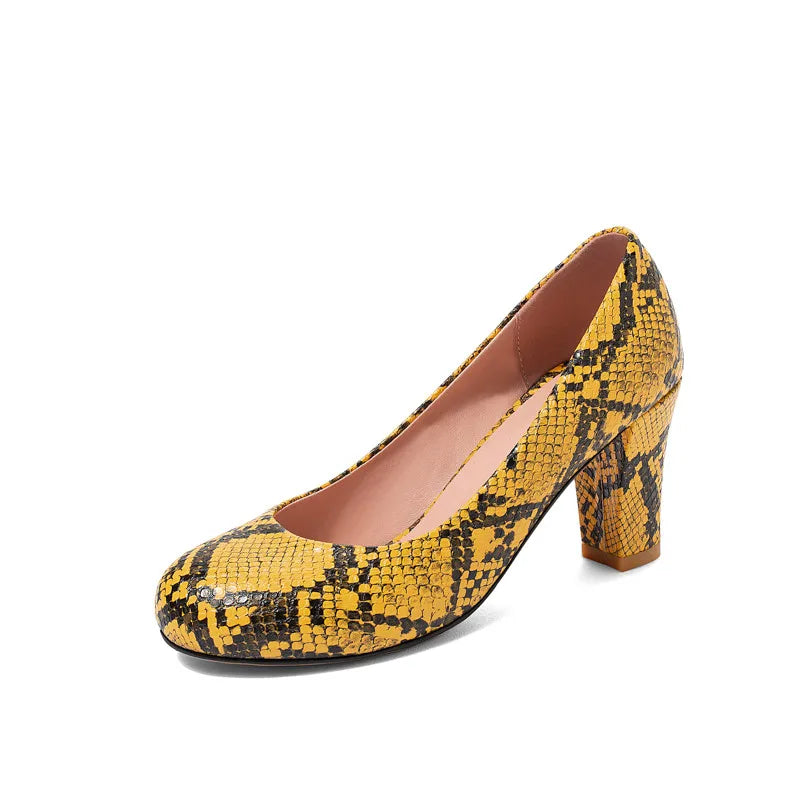 Snakeskin Pumps Block Snakes Store