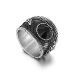 Black Crystal Snake Ring - Vignette | Snakes Store