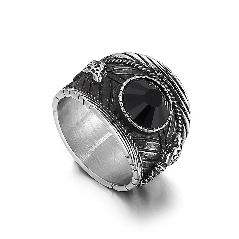 Black Crystal Snake Ring Snakes Store