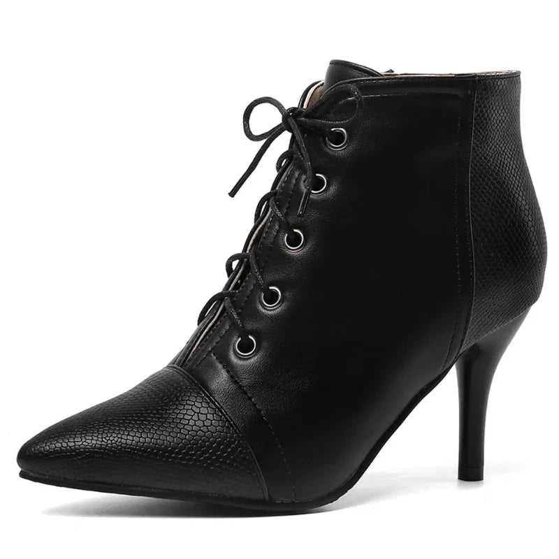 Black Snakeskin Booties Snakes Store