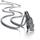 Viper Pendant Silver Adjustable 316L Stainless Steel Snakes Store™