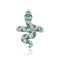 Cute Snake Ring Green Cubic Zirconia Snakes Store