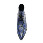 Blue Snakeskin Boots - Vignette | Snakes Store