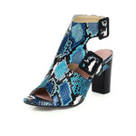 Blue Snakeskin Sandals - Vignette | Snakes Store