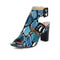 Blue Snakeskin Sandals Blue Snakes Store