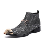 Grey Snakeskin Boots - Vignette | Snakes Store