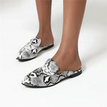 Snake Print Mules - Vignette | Snakes Store