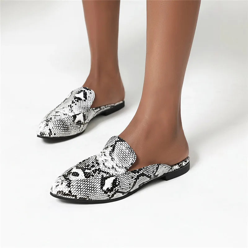 Snake Print Mules Snakes Store