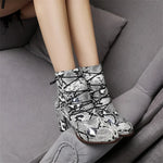 Womens Snakeskin Booties - Vignette | Snakes Store