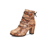 Womens Snakeskin Booties - Vignette | Snakes Store