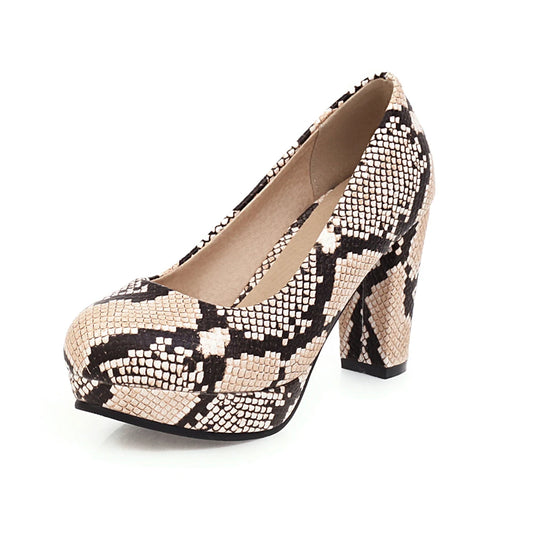 Python Skin Pumps