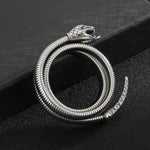 Silver Snake Bangle Bracelet - Vignette | Snakes Store