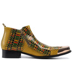 Yellow Snakeskin Boots - Vignette | Snakes Store