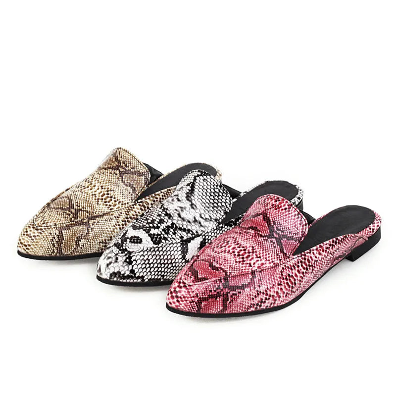 Snake Print Mules Snakes Store