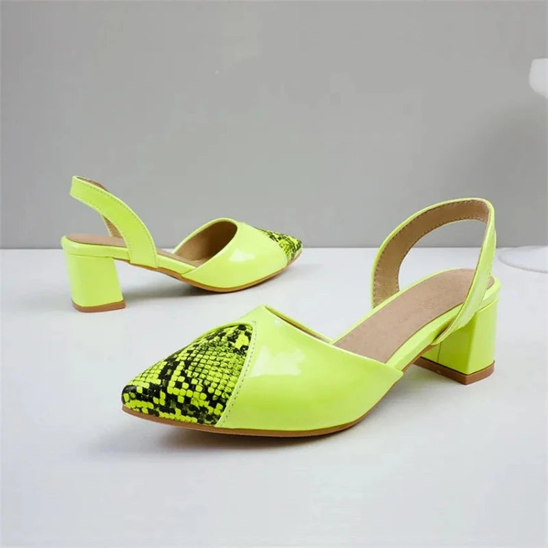 Snakeskin Pointed Heels Snakes Store