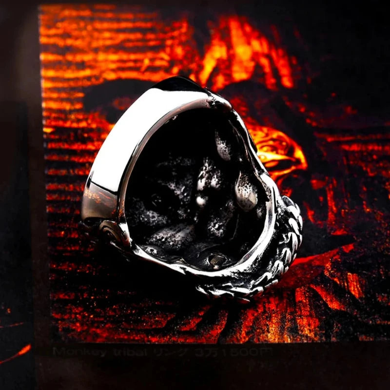 Mens Snake Head Ring Snakes Store