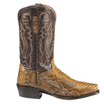 Snakeskin Cowboy Boots Square Toe - Vignette | Snakes Store