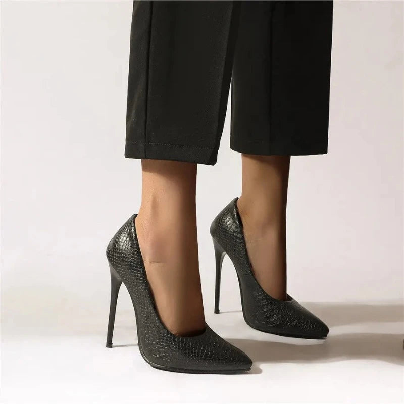 Black Snakeskin Pumps Snakes Store