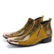 Yellow Snakeskin Boots Yellow Split Leather Snakes Store