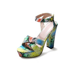 Snakeskin Platform Heels - Vignette | Snakes Store