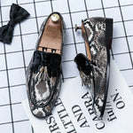 Brown Snakeskin Loafers - Vignette | Snakes Store