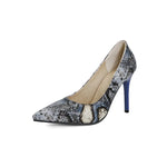 Blue Snake Skin Pumps - Vignette | Snakes Store