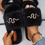 Black Snake Slippers - Vignette | Snakes Store