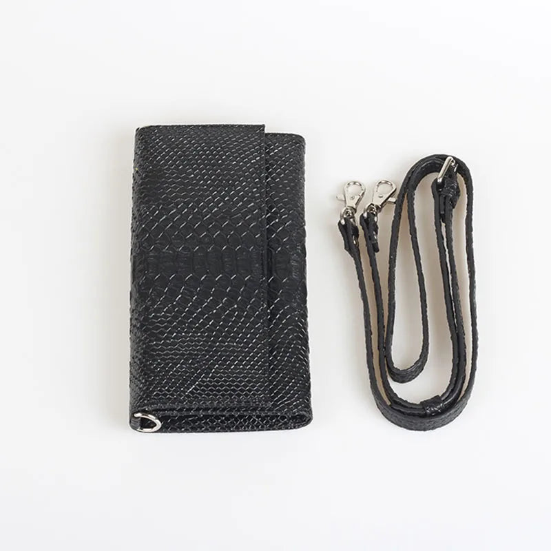 Embossed Snake Wallet Black Snakes Store