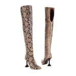 Python Thigh High Boots - Vignette | Snakes Store