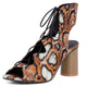 Womens Snakeskin Sandals Brown Snakes Store