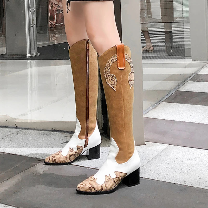 Snake Print Cowgirl Boots Snakes Store