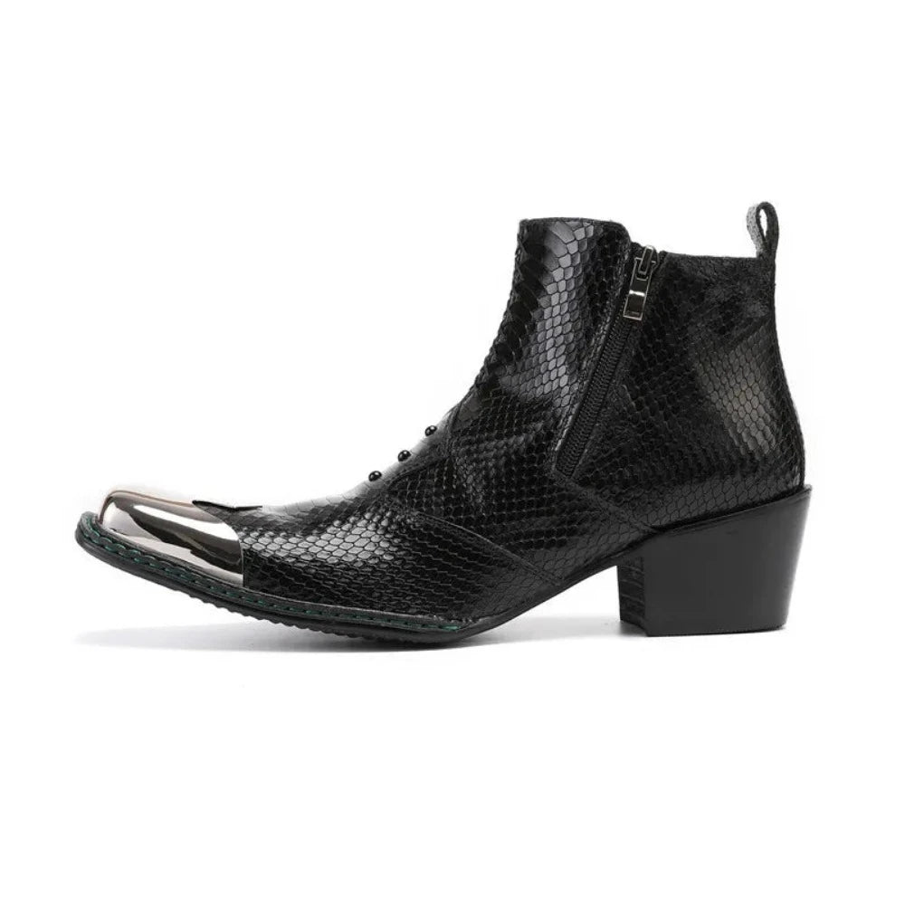 Black Snakeskin Boots Snakes Store