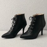 Black Snakeskin Booties - Vignette | Snakes Store