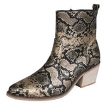 Comfortable Snakeskin Booties - Vignette | Snakes Store