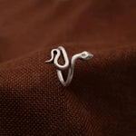 Isha Silver Snake Ring - Vignette | Snakes Store