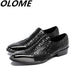 Snake Print Dress Shoes Black Split Leather Snakes Store