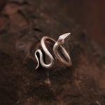 Isha Silver Snake Ring - Vignette | Snakes Store