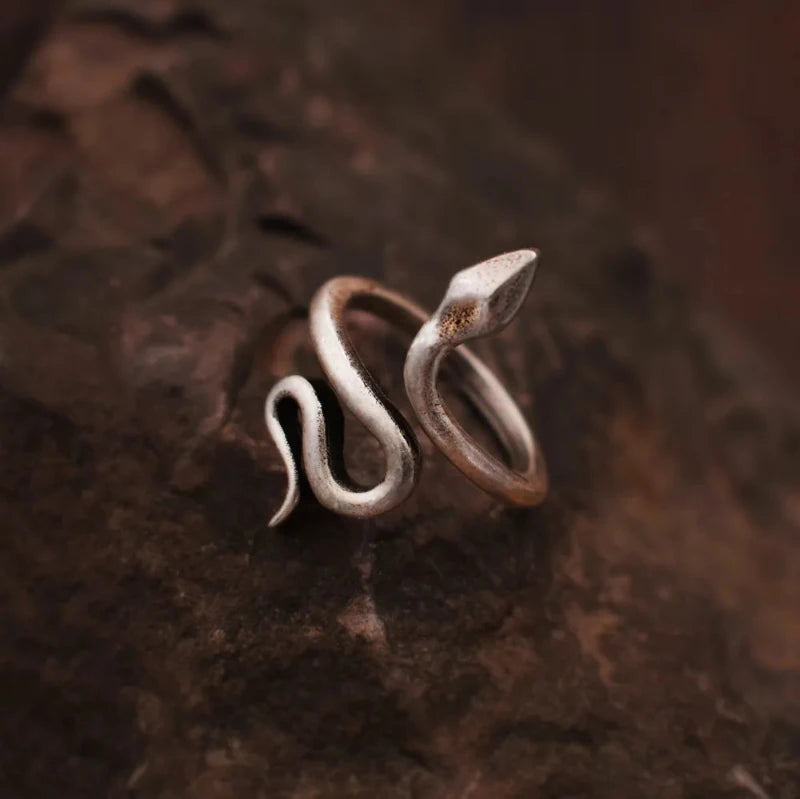 Isha Silver Snake Ring Silver Zinc Alloy 9 Snakes Store