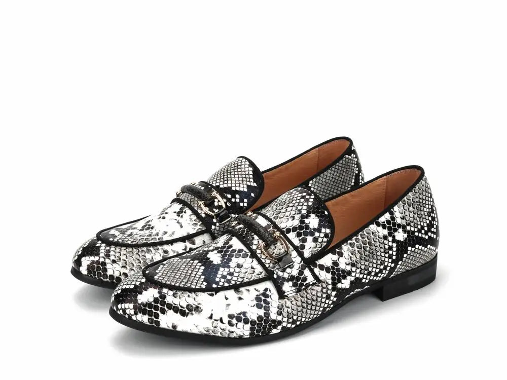 Black and White Snake Print Shoes Snakes Store