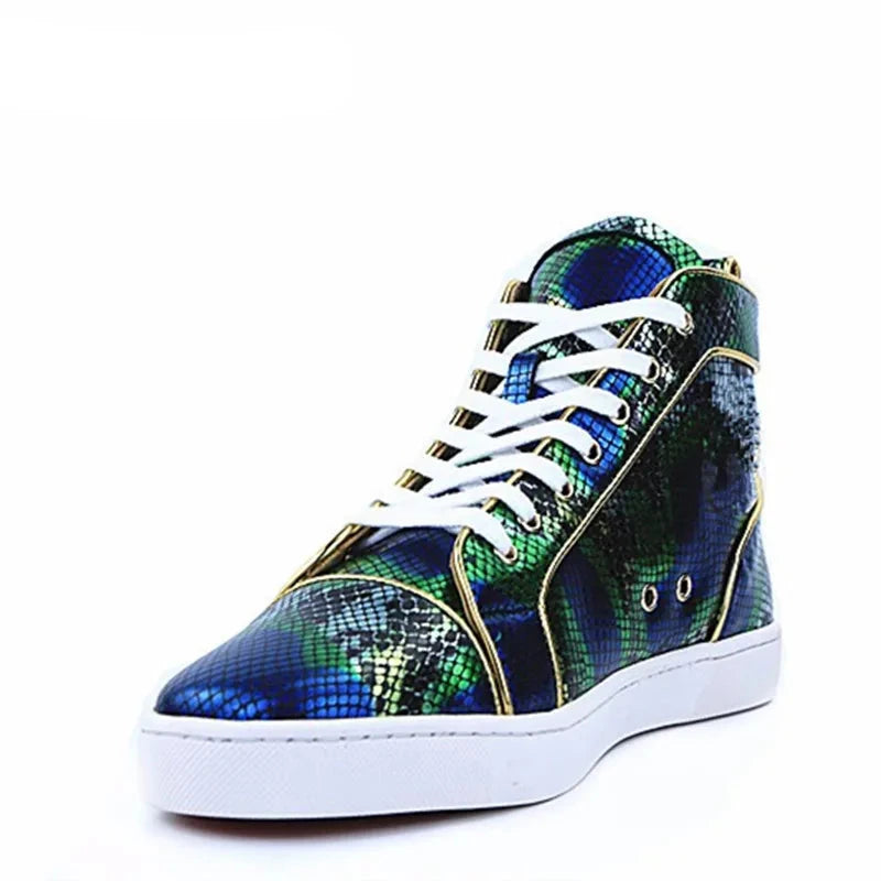 Snakeskin Platform Sneakers Snakes Store