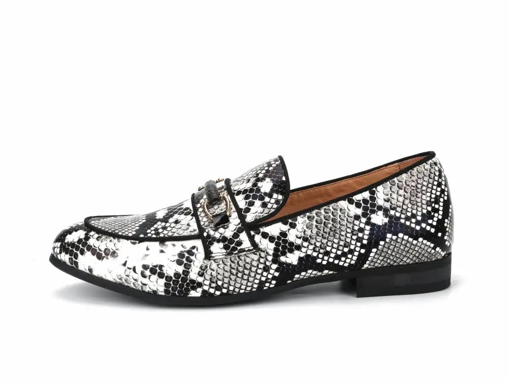 Black and White Snake Print Shoes Snakes Store