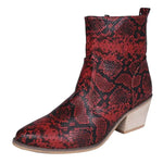 Comfortable Snakeskin Booties - Vignette | Snakes Store