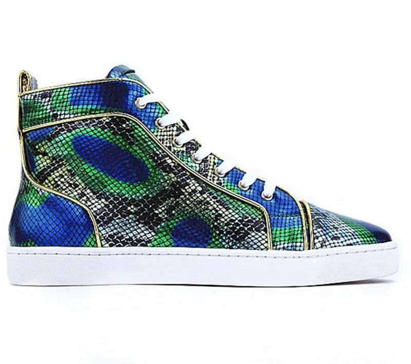 Snakeskin Platform Sneakers Snakes Store