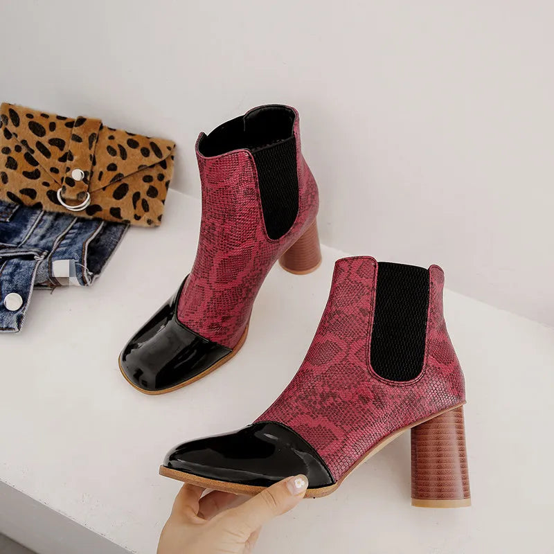 Snake Print Booties Snakes Store