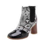 Snake Print Booties - Vignette | Snakes Store