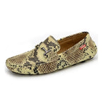 Beige Snakeskin Moccasins - Vignette | Snakes Store